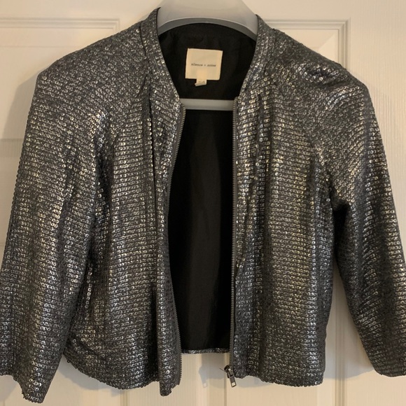 Silent Noise Grey Sequin Jacket - Picture 1 of 2
